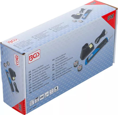 BGS technic Bezdrôtová spájkovačka s USB nabíjaním – maximálna teplota 450 °C (74485)