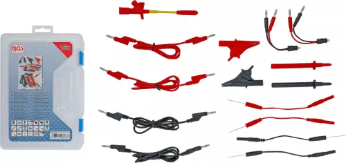BGS technic Sortiment príslušenstva meracích káblov a sond | pre multimeter | 15 ks. (74511)