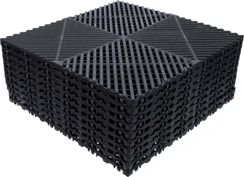 BGS technic Plastové dlaždice-Sada | Click-System | 400 x 400 x 18 mm | 10-ks. (74546)
