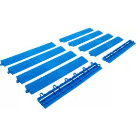   BGS technic Sada bočného rámu plastových dlaždíc | Click-System | 400 x 55 x 15 mm | 10-ks. (74547)