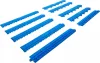 BGS technic Sada bočného rámu plastových dlaždíc | Click-System | 400 x 55 x 15 mm | 10-ks. (74547)