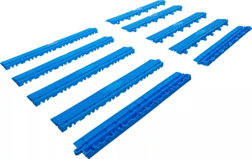 BGS technic Sada bočného rámu plastových dlaždíc | Click-System | 400 x 55 x 15 mm | 10-ks. (74547)