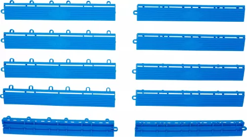 BGS technic Sada bočného rámu plastových dlaždíc | Click-System | 400 x 55 x 15 mm | 10-ks. (74547)