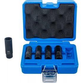   BGS technic Sada špirálových objímkových kľúčov / hlboký vyťahovač skrutiek | Vnútorný štvorhran 10 mm (3/8") | Veľkosť kľúča 10 – 16 mm | 5-dielna sada (74568)