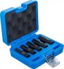 BGS technic Sada špirálových objímkových kľúčov / hlboký vyťahovač skrutiek | Vnútorný štvorhran 10 mm (3/8") | Veľkosť kľúča 10 – 16 mm | 5-dielna sada (74568)