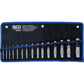   BGS technic Súprava dierovačov | 2 - 22 mm | 15 ks. (74570)