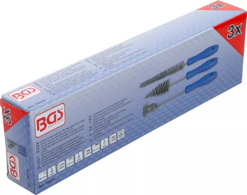 BGS technic Sada kefiek na čistenie dieselových vstrekovačov | 3 ks. (74575)