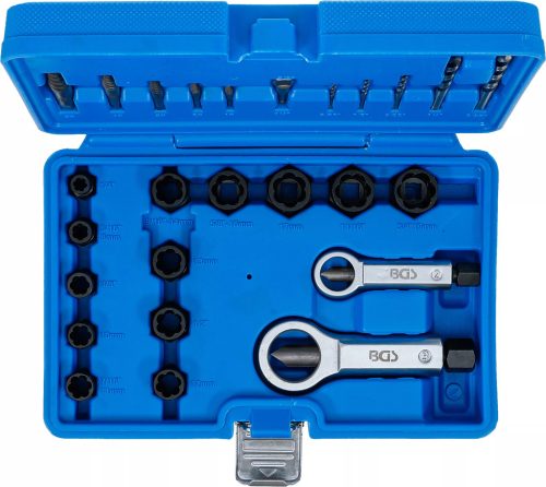 BGS technic Kompaktná súprava na odstraňovanie poškodených skrutiek, matíc a tŕňov| 26 ks. (74581)