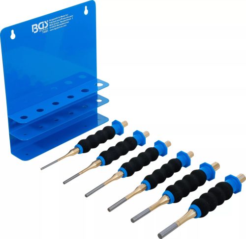 BGS technic Súprava dierovačov | s ochranou rúk | 180 mm | 3 - 8 mm | 6 ks. (74591)