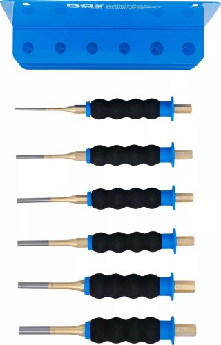 BGS technic Súprava dierovačov | s ochranou rúk | 180 mm | 3 - 8 mm | 6 ks. (74591)