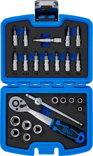 BGS technic nástrčný kľúč a Bit sada | 6,3 mm (1/4") | 24 ks (74713)