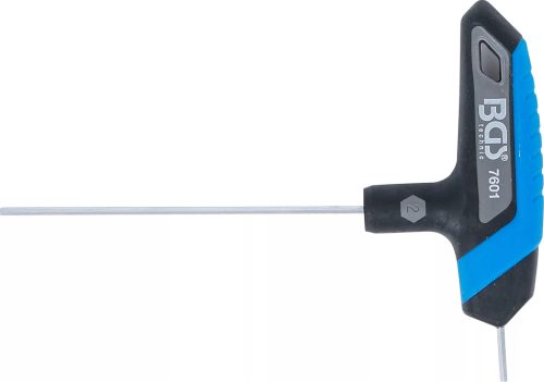 BGS technic Skrutkovač s T-rukoväťou | Šesťhranný objímkový kľúč | 2 mm  (7601)