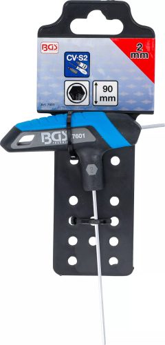 BGS technic Skrutkovač s T-rukoväťou | Šesťhranný objímkový kľúč | 2 mm  (7601)