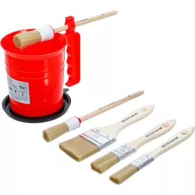  BGS DIY sada plochých a okrúhlych štetcov vo vedierku na farbu, 6 ks (76500)