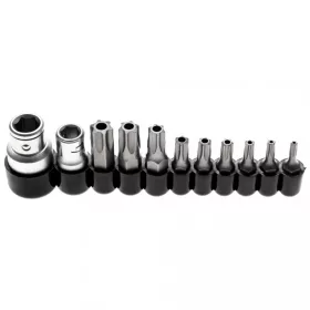   BGS technic Súprava bitov | 10 mm (1/4") / 10 mm (3/8") uchytenie | T-Star s dierou (pre Torx) | 11 ks (BGS 786)