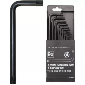   BGS DIY Súprava imbusových kľúčov v tvare L | T-Star (pre Torx) T10 - T50 | 9 ks (BGS 7959)