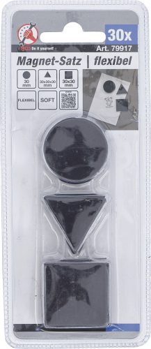 BGS DIY Sada magnetov | flexibilné | 30-dielna (BGS 79917)