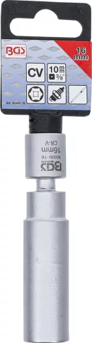 BGS technic Objímka na žeraviace sviečky a zapaľovacie sviečky | 10 mm (3/8") | 16 mm (80000-16)
