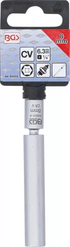 BGS technic Objímka pre žiarovku a zapaľovaciu sviečku | 6,3 mm (1/4") | 8 mm (80000-8)