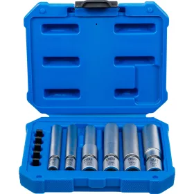   BGS technic Sada kĺbových hlavíc na žhaviace a zapalovacie sviečky | 6,3 mm (1/4") / 10 mm (3/8") | 8 - 9 - 10 - 12 - 14 - 16 mm | 10-dielna (BGS 80000)