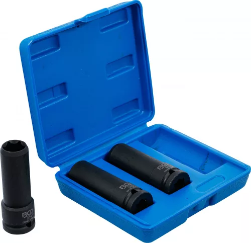 BGS technic Špeciálna sada rázových nástrčných (gola) hlavíc, 1/2", 17 / 19 / 21 mm, 3 kusy (BGS 80003)