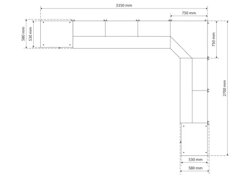BGS technic Systém nástenných dielenských skriniek – 8 modulov (80160)