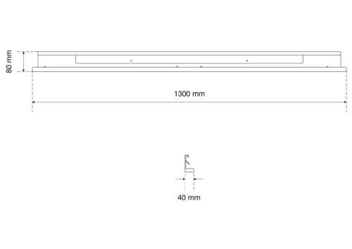 BGS technic Lightning Cover | pre LED osvetľovacie prvky | 1300 mm (80215)