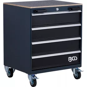   BGS technic Dielenský vozík na náradie | 4 zásuvky | Mobil | prázdny | pre kombináciu úložného systému (80220)