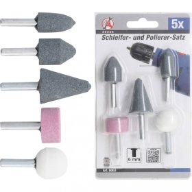 BGS DIY Súprava na brúsenie a leštenie | 5 ks (BGS 8063)