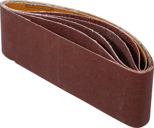 BGS DIY Sada brúsnych pásov | pre pásovú brúsku | 75 x 533 mm | K 40 – 60 – 80 – 120 – 240 | 5 ks. (80822)