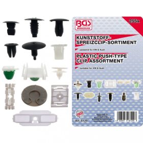   BGS technic Súprava plastových úchytiek pre vozidlá VW | 255 ks (BGS 8129)