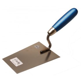   BGS DIY Murárska lyžica "Tyrolská forma" | s krkom tvaru S | nerezová | 160 mm (BGS 81665)