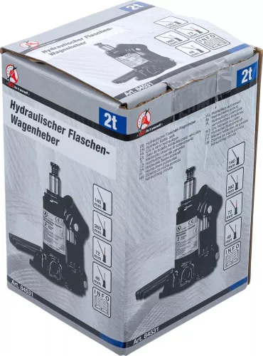 BGS DIY Hydraulický zdvihák s poistným ventilom  2 t (84531)