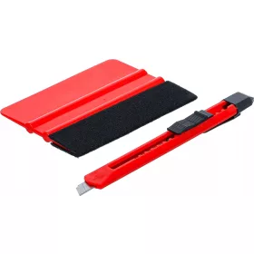   BGS DIY Sada plastových stierok | na fólie | s filcovou hranou | 2 ks. (85215)