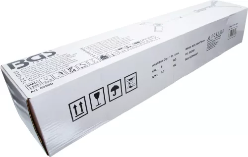 BGS technic LED pracovné svetlo so stojanom, dvojhlavový hybridný reflektor 5000 lm, krytie IP65 (85360)