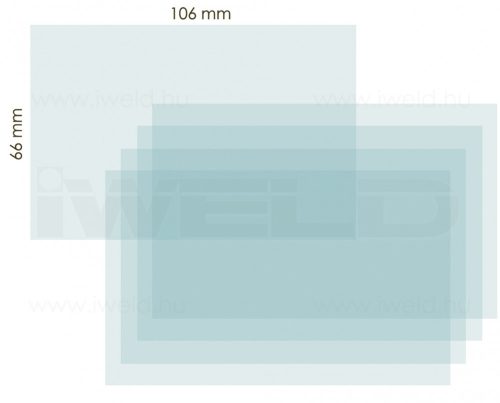 IWELD PANTHER 4.6 vnútorné ochranné plexi 106x66mm (8PNTHR46INNCL)