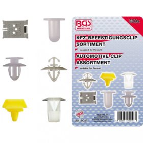   BGS technic Súprava plastových príchytiek čalúnenia pre vozidlá Renault | 300 ks (BGS 9048)