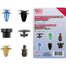   BGS technic Súprava plastových príchytiek čalúnenia pre vozidlá Opel | 300 ks (BGS 9049)