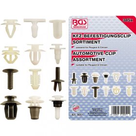   BGS technic Súprava plastových príchytiek čalúnenia pre vozidlá Peugeot, Citroen | 345 ks (BGS 9051)