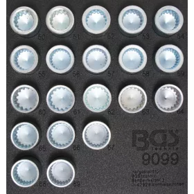   BGS technic Sada gola hlavíc na bezpečnostné skrutky kolies pre Porsche a VW Touareg | 12.5 mm (1/2“) | 20 ks (BGS 9099)