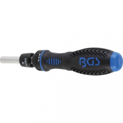 BGS technic Rukoväť skrutkovača na bity, s funkciou obojstrannej račne | vnútorný šesťhran 6.3 mm (1/4") (BGS 9150)