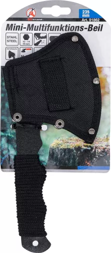 BGS DIY Multifunkčná mini sekera | Stubby | s otváračom na fľaše a šesťhranom (91862)