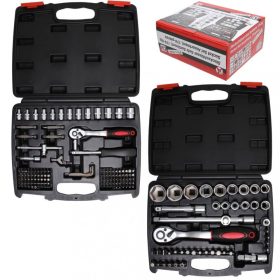   BGS DIY Gola súprava | 6,3 mm (1/4") + 12,5 mm (1/2") | palcové veľkosti | 174 ks (BGS 9192)