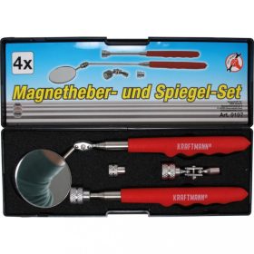   BGS DIY Súprava magnetu a inšpekčného zrkadla | 4ks (BGS 9197)
