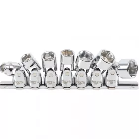   BGS technic Súprava kĺbových nástrčných hlavíc | 10 mm (3/8") | 3/8"–3/4" mm | palcové veľkosti | 7-dielna (BGS 9501)