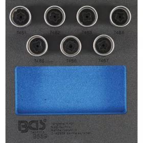   BGS technic Sada zástrčných hlavic pre bezpečnostné skrutky  pre Opel (typ D) | 7-dielna (BGS 9559)