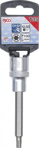 BGS technic Nástrčná hlavica | dĺžka 100 mm | 12,5 mm (1/2") | T-profil (pre Torx) T35 (BGS 9628)