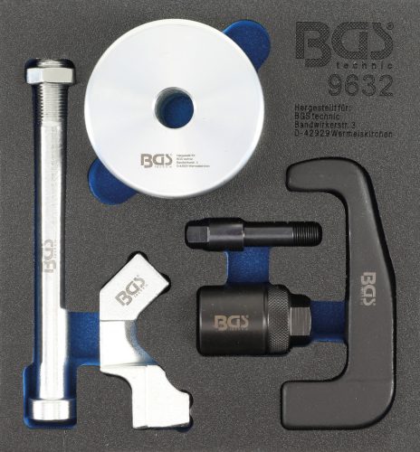 BGS technic Vložka do dielenského vozíka 1/6: sada vyťahovákov vstrekovačov | pre vstrekovače CDI Bosch | 6-dielna (BGS 9632)