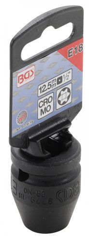 BGS technic Silová nástrčná hlavica E-profil | 12,5 mm (1/2") | E18 (BGS 9779-18)