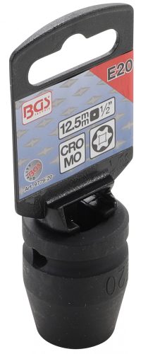 BGS technic Silová nástrčná hlavica E-profil | 12,5 mm (1/2") | E20 (BGS 9779-20)